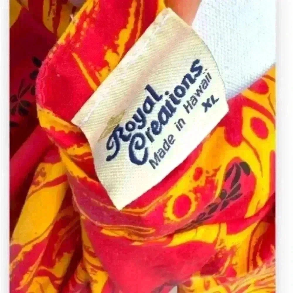 Hawaiian Tropical Leaf House Dress Royal Creation Made in Hawaii Size XL​ - Picture 2 of 5